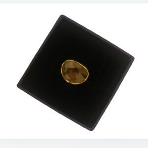 Swarovski Dark Grey Stone Ring New Approx 6 1/ 2 to 7 Size